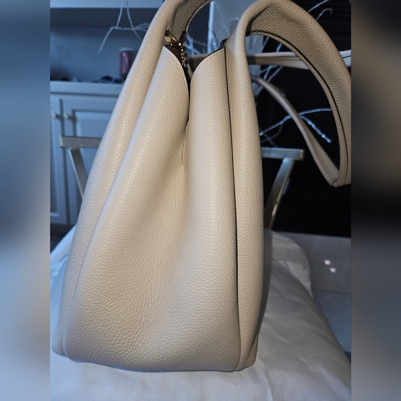 EUC Coach Lana Ivory And Gold Leather Tote Bag - Picture 12 of 16